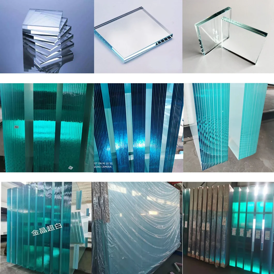 High Quality 3mm-19mm Ultra Extra Clear Low Iron Float Sheet Glass