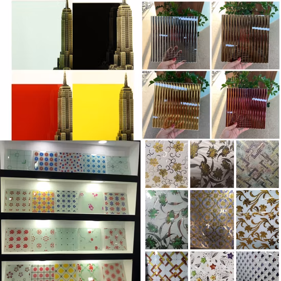 Eisenarm/Ultra Clear/Super Clear/Blaue Kanten Ultra Clear/Float/Reflektierend/Float/Gehärtetes/laminiertes/getöntes/Muster/gehärtetes Glas für Fenster/Tür/Gebäude